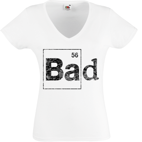 Koszulka damska w serek „Bad”