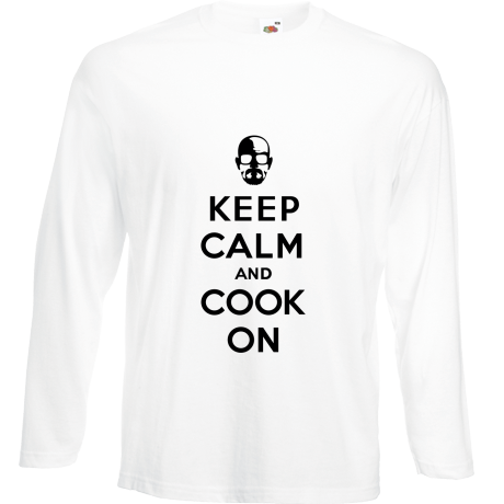 Koszulka z długim rękawem „Keep Calm and Cook On”
