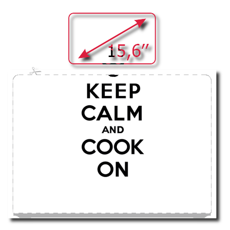 Naklejka na laptop „Keep Calm and Cook On”