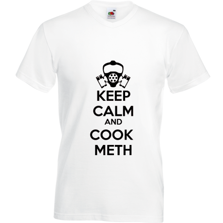 Koszulka w serek „Keep Calm And Cook Meth”