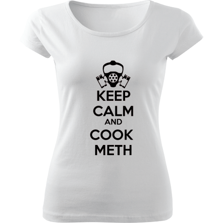 Koszulka damska fit „Keep Calm And Cook Meth”