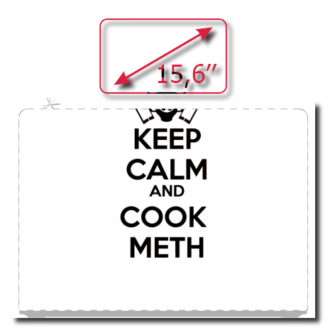 Naklejka na laptop „Keep Calm And Cook Meth”