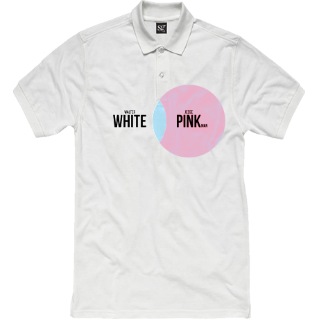 Polo damskie „White and Pink”
