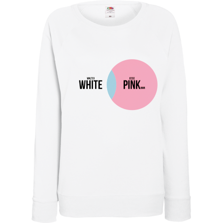 Bluza damska „White and Pink”