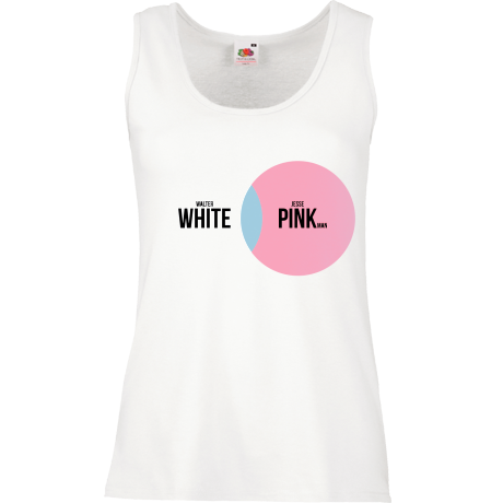 Bezrękawnik damski „White and Pink”