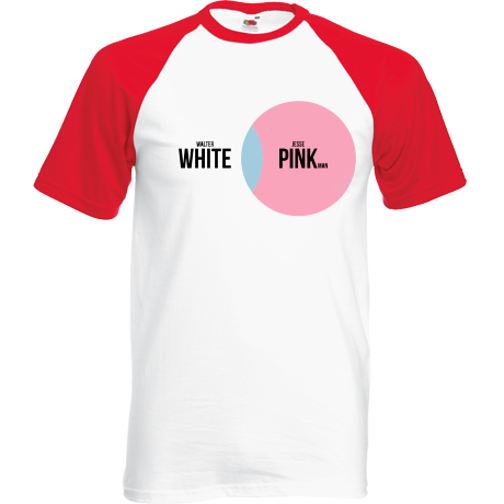 Koszulka bejsbolówka „White and Pink”