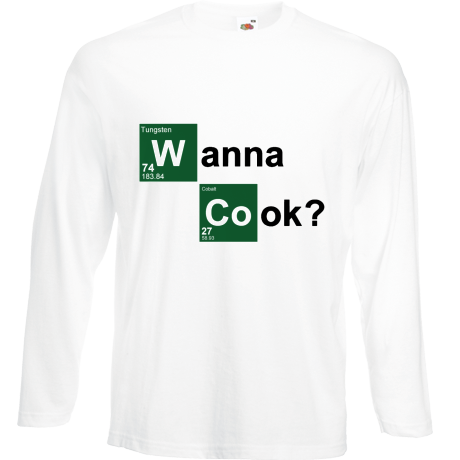 Koszulka z długim rękawem „Wanna Cook?”
