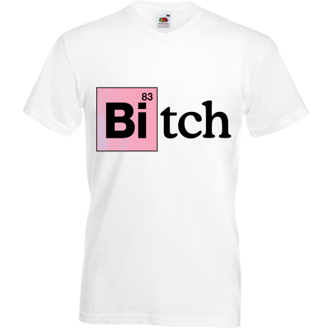 Koszulka w serek „Bitch”