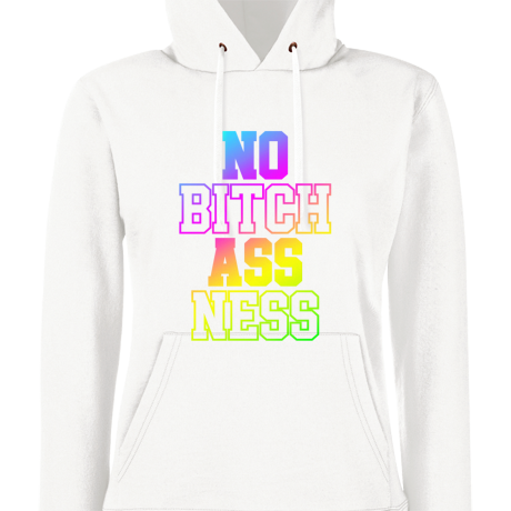 Bluza damska z kapturem „No Bitch Ass Ness”