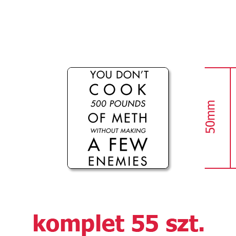Wlepka „You Don’t Cook Meth”