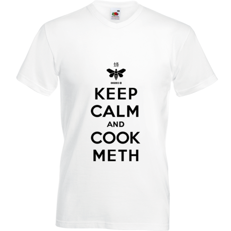 Koszulka w serek „Keep Calm and Cook Meth 2”