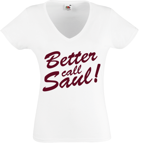 Koszulka damska w serek „Zadzwoń do Saula”
