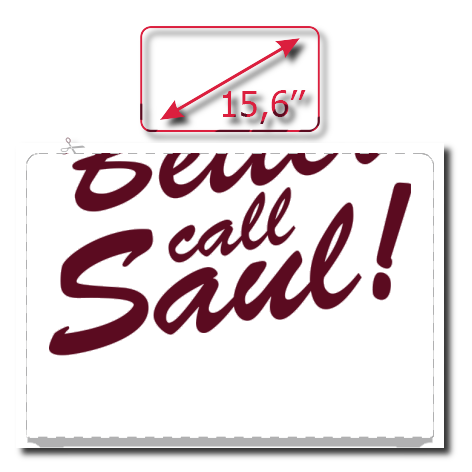 Naklejka na laptop „Zadzwoń do Saula”