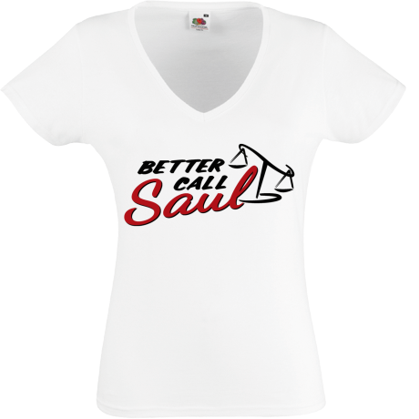 Koszulka damska w serek „Better Call Saul”