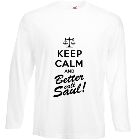 Koszulka z długim rękawem „Keep Calm and Better Call Saul”