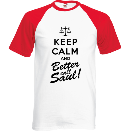 Koszulka bejsbolówka „Keep Calm and Better Call Saul”