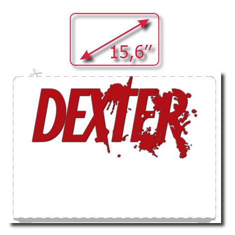 Naklejka na laptop „Dexter”
