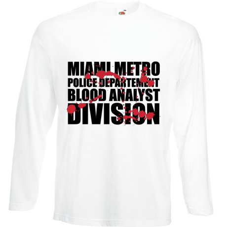 Koszulka z długim rękawem „Blood Analyst Division”
