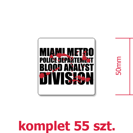 Wlepka „Blood Analyst Division”