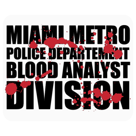 Podkładka pod mysz „Blood Analyst Division”