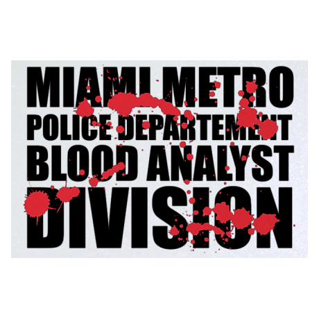 Blacha „Blood Analyst Division”