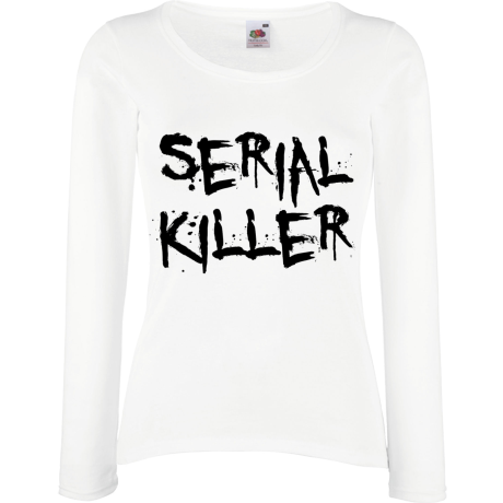 Koszulka damska z długim rękawem „Serial Killer”