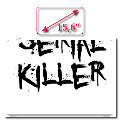 Naklejka na laptop „Serial Killer”