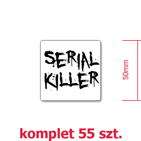 Wlepka „Serial Killer”