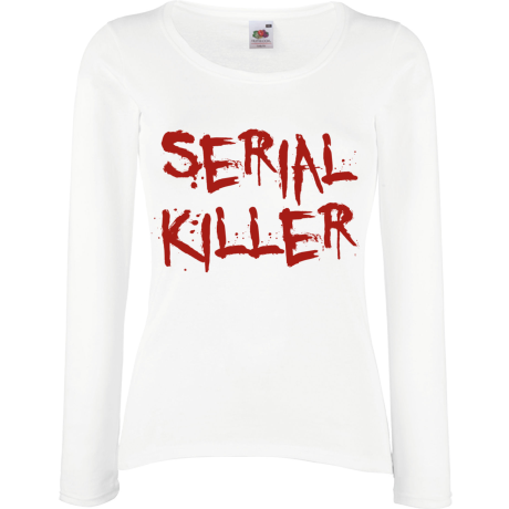 Koszulka damska z długim rękawem „Serial Killer 2”