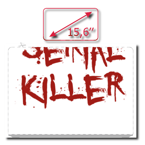 Naklejka na laptop „Serial Killer 2”