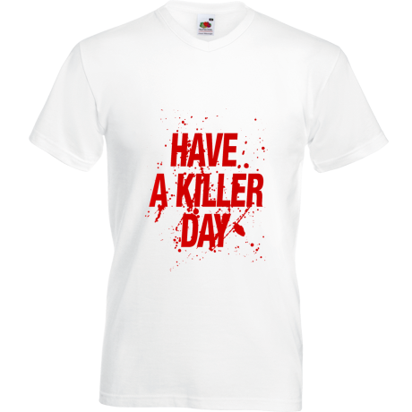 Koszulka w serek „Have a Killer Day”
