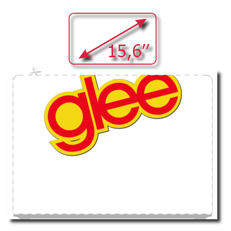 Naklejka na laptop „Glee”