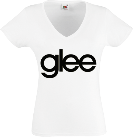 Koszulka damska w serek „Glee Logo”