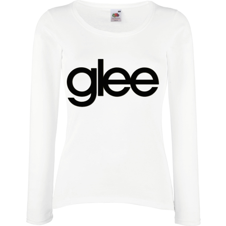 Koszulka damska z długim rękawem „Glee Logo”