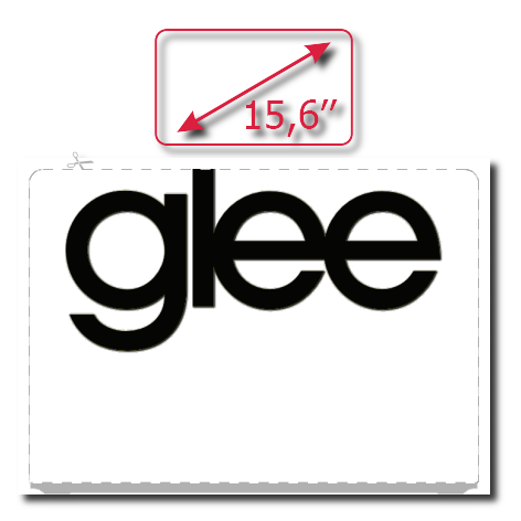 Naklejka na laptop „Glee Logo”