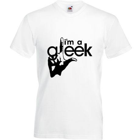 Koszulka w serek „I’m a Gleek”