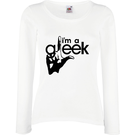 Koszulka damska z długim rękawem „I’m a Gleek”