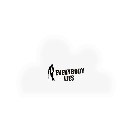 Poduszka chmurka „Everybody Lies”