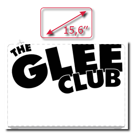 Naklejka na laptop „The Glee Club”
