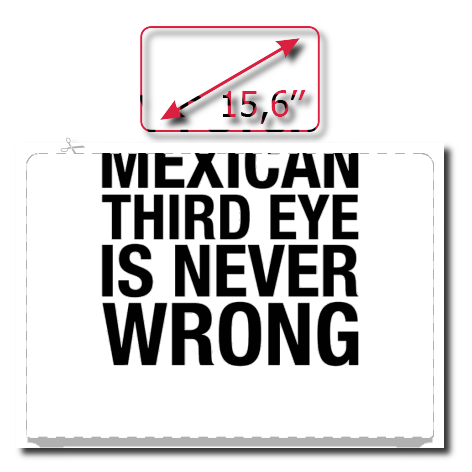 Naklejka na laptop „Mexican Eye”