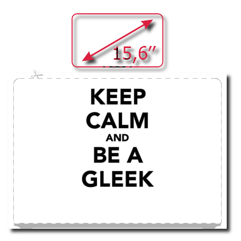 Naklejka na laptop „Keep Calm and Be a Gleek”