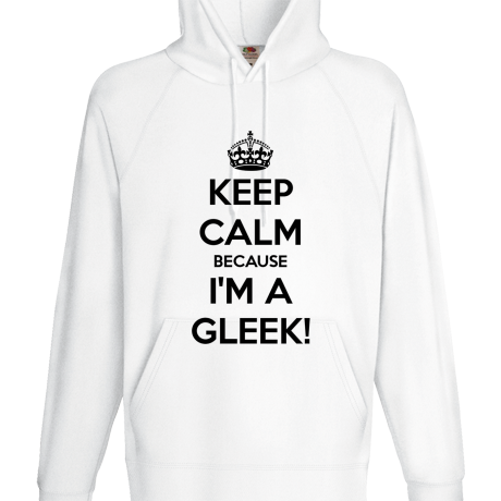 Bluza z kapturem „Keep Calm because I’m a Gleek”