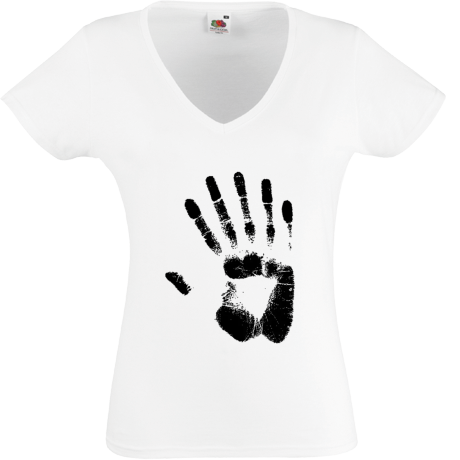 Koszulka damska w serek „Fringe Hand”