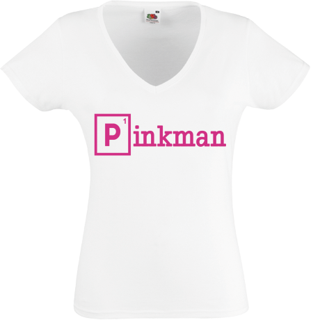 Koszulka damska w serek „Pinkman”