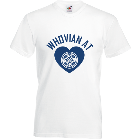 Koszulka w serek „Whoavian at Heart”