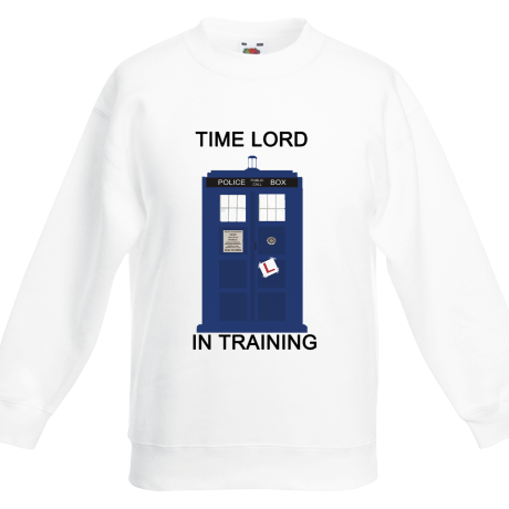 Bluza dziecięca „Time Lord in Training”