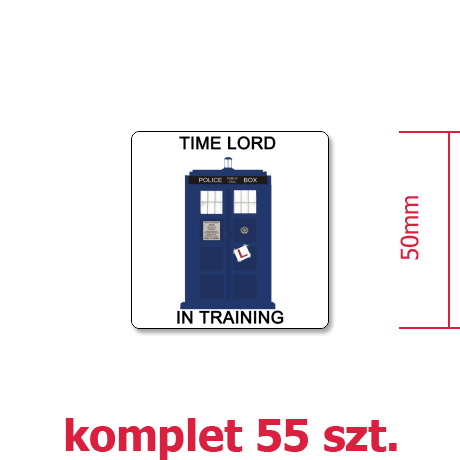 Wlepka „Time Lord in Training”