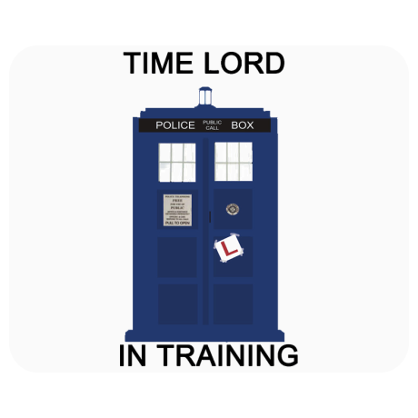 Podkładka pod mysz „Time Lord in Training”