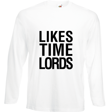 Koszulka z długim rękawem „Likes Time Lords”