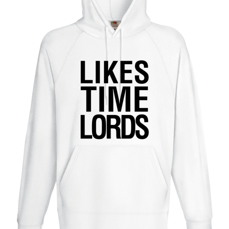 Bluza z kapturem „Likes Time Lords”